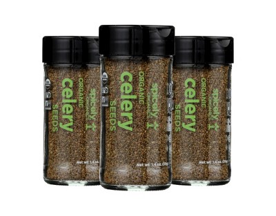 Spicely Organics - Organic Celery Seeds - Case of 3/1.4 oz