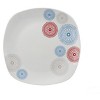 Lorren Home Trends Porcelain 20 Piece Square Dinnerware Set Service for 4-Blue/Red - 2 of 4