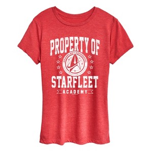 Women's - Star Trek - Property of Starfleet Short Sleeve Graphic T-Shirt - 1 of 4
