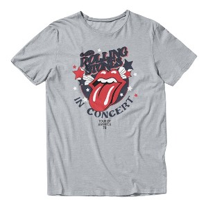 Rolling Stones Men's America 78 Lips And Stars T Shirt - Sport