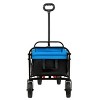 CAVINAS Large Capacity Folding Wagon Cart, Shopping Cart with 600D Oxford Fabric, Utility Cart for Camping, Shopping - 4 of 4