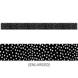 Creative Teaching Press Messy Dots on Black EZ Border, 48 Feet (Pack of 6) - 1 of 1