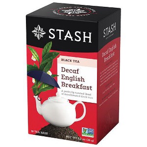 Stash Tea English Breakfast Decaf Black Tea Bags Case of 6/18 Bags - 1 of 2