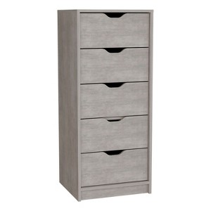 NicBex 42.40"H Simple Cut Out Handles Storage Dresser for Bedroom with 5 Drawers - 1 of 4