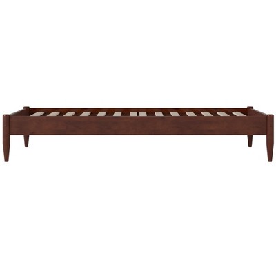 Pasadena Walnut Twin XL Solid Wood Platform Bed with Slats