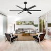 Airsurfer 65" Color-Changing LED Indoor/Covered Outdoor Ceiling Fan, 6 Plywood Blades, DC Motor, 6''/12'' Down Rods, Remote Included - 3 of 4