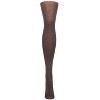 Memoi Women's Opaque Heather Chevron-Pattern Tights Coffee Bean S-M - 2 of 3