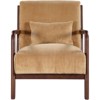 RISOKEYS Mid-Century Modern Accent Chair with Pillow: Stylish Corduroy Upholstery & Easy Assembly - for Living Room, Bedroom, Balcony Decor - 4 of 4