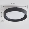 Claxy Black LED Flush Mount Ceiling Light 4000K - 2 of 4