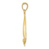 Black Bow Jewelry 14k Yellow Gold 2D Polished Sailboat Pendant - 2 of 4