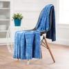 Chanasya Chenille Knit Subtle Shimmer Textured Decorative Throw Blanket - 4 of 4