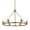 Livex Lighting Lansdale 6 - Light Chandelier in  Antique Brass - 2 of 4