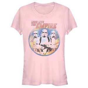Juniors Womens Star Wars The Mandalorian Stormtroopers Long Live The Empire T-Shirt - 1 of 4