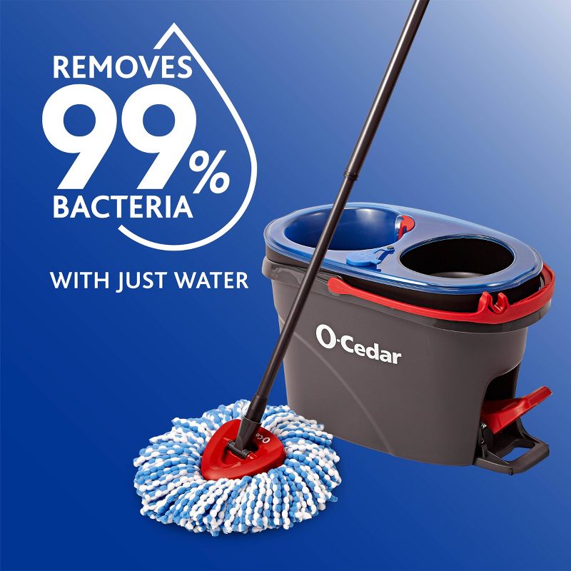 O-Cedar EasyWring RinseClean Spin Mop &#38; Bucket System, 4 of 20