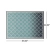 FONTOI Woven Area Rugs, Indoor and Outdoor Geometric Rugs, Floor Mat Carpet for Home Living Room Backyard Patio Deck Porch, Blue, 84"*0.16"*63" - 3 of 4