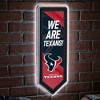Evergreen Ultra-Thin Glazelight LED Wall Decor, Pennant, Houston Texans- 9 x 23 Inches Made In USA - 2 of 4