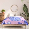 Deny Designs 3pc Full/Queen Jacqueline Maldonado Chinoserie Peacock Blush Comforter and Sham Set - 3 of 4