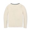 Girls' Organic Puff Sleeve Textured Cardigan Sweater, Kids - 3 of 3