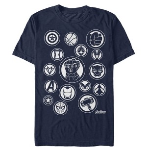 Men's Marvel Avengers: Avengers: Infinity War Character Badges T-Shirt - 1 of 4