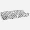 Bacati - Ikat Zigzag Gray Dots Muslin Changing Pad Cover - 4 of 4