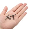 Unique Bargains 3-Way T-Shape Brass High Strength Cross Line Fishing Swivels 20 Pcs - 4 of 4