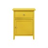 Vibrant Yellow Casual Nightstand - 4 of 4