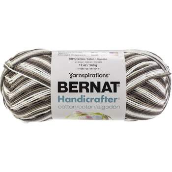 Bernat Handicrafter Cotton Big Ball Greige Ombre Yarn - 2 Pack of 340g/12oz - Cotton - 4 Medium (Worsted) - 608 Yards - Knitting, Crocheting & Crafts
