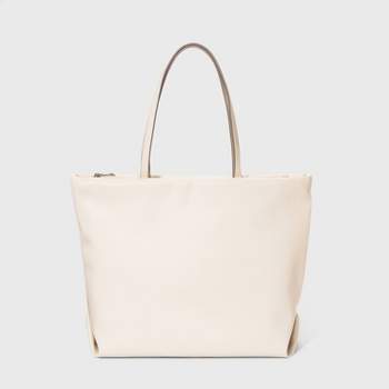 Athleisure Soft Tote Handbag - A New Day™ Cream