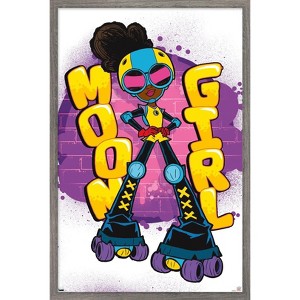 Trends International Marvel's Moon Girl & Devil Dinosaur - Moon Girl Framed Wall Poster Prints - 1 of 4