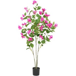Artificial Bougainvillea Tree with Bendable  and Stems, Realistic Faux Green Plant for Studio, Landscape, or Home Decoration - 1 of 4