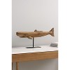 Pine Wood Whale Sculpture (Set of 2) - 2 of 3