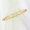 Ross-Simons 10kt Yellow Gold Paper Clip Link Bracelet - 3 of 4