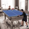SEVOBAL Table Tennis Accessories 9ft Foldable Ping Pong Conversion Top with Net for Indoor Games, Blue, 55"*30"*3" - 2 of 4
