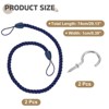 Unique Bargains Handmade Woven Braided Metal Screw Hooks Curtain Tiebacks - 2 of 4