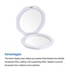 Unique Bargains Octagon TPU Film Display Jewelry Boxes with Base 4 Pcs - 4 of 4