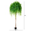 Nearly Natural 9-ft Willow Artificial Tree  (Real Touch) - 2 of 4