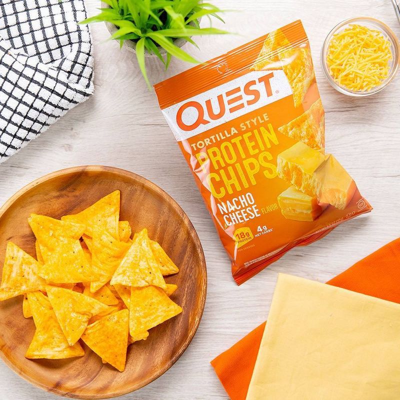 Quest Nutrition Tortilla Style Protein Chips - Nacho, 5 of 15