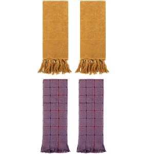 REGALWOVEN 4 Packs Cotton Absorbent Soft Decorative Turkish Bath Towel for Bathroom - 1 of 4