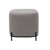 17" Modern Square Ottoman with Metal Base - WOVENBYRD - 2 of 4