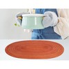 REGALWOVEN Polyester Oval Farmhouse Dining Kitchen Placemat 6 Pcs - 4 of 4