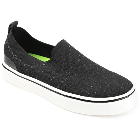 Vance Co. Vance Mens Hamlin Casual Knit Slip-on Sneaker Black 12