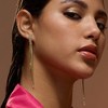 SOHI Women's Crystal Silver The Aurélie Drop Earrings - 4 of 4
