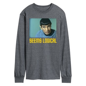 Men's - Star Trek - Spoc Seems Logical Long Sleeve Graphic T-Shirt - 1 of 4