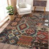 Vintage Area Rug Bohemian Washable Rug Soft Low Pile Rugs for Living Room Bedroom Dining Room - 2 of 4