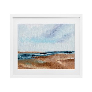 Stupell Industries Coastal View Horizon Framed Print Under Glass - 1 of 4