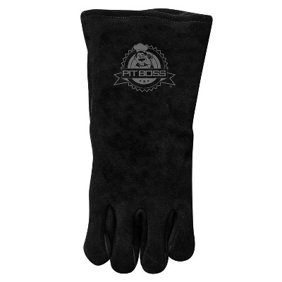 Heavy Duty Leather Glove Black - Pit Boss