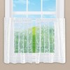 Collections Etc Elegant Isabella Sheer Lace Window Curtains - 2 of 4