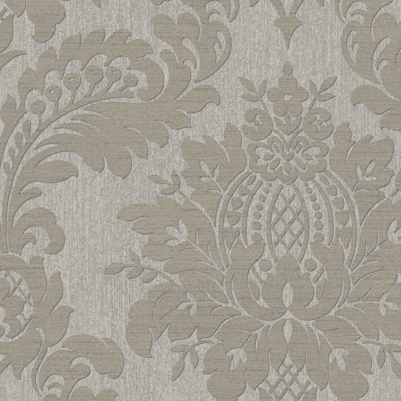 Archive Damask Taupe Wallpaper, 4 of 5