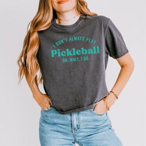 Simply Sage Market I Don't Always Play Pickleball Boxy Crop Top - 1 of 4