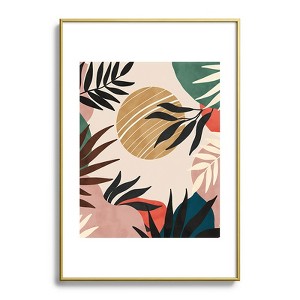 Marta Barragan Camarasa Modern tropical sunrise G Metal Framed Art Print - Deny Desings - 1 of 3